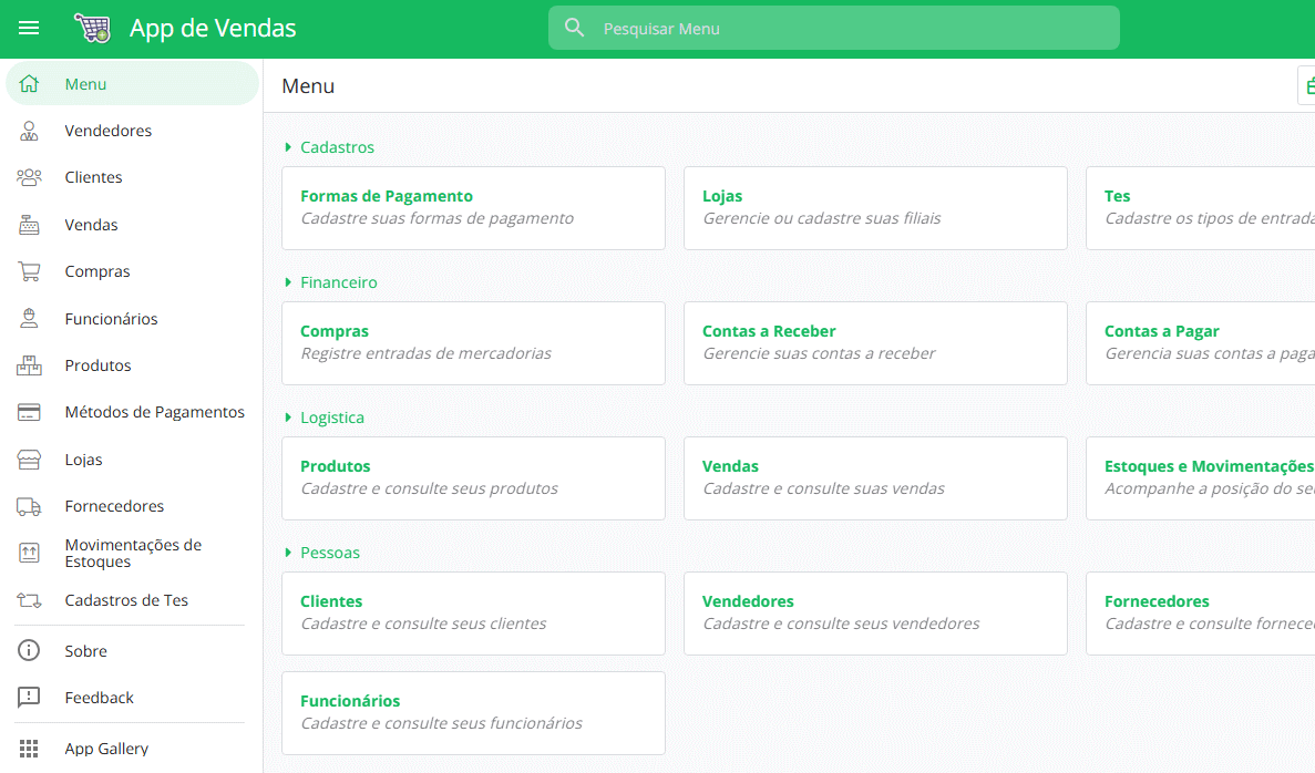 Mockup de um dashboard moderno